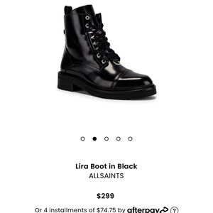 All Saints combat boots